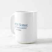 Credit Suisse Risk Management Intern Kaffeetasse (Vorderseite Links)