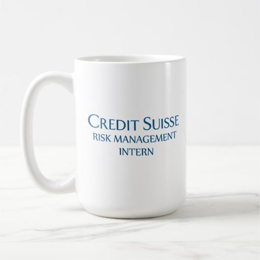 Credit Suisse Risk Management Intern Kaffeetasse (Links)