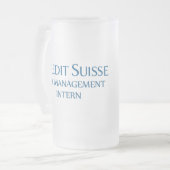 Credit Suisse Risk Management Intern Mattglas Bierglas (Vorderseite Links)