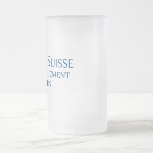 Credit Suisse Risk Management Intern Mattglas Bierglas (Mittel)