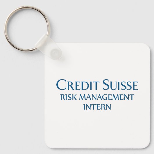 Credit Suisse Risk Management Intern Schlüsselanhänger (Vorderseite)