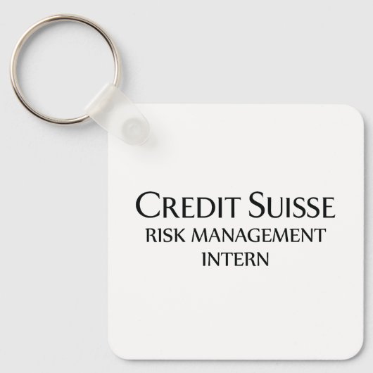 Credit Suisse Risk Management Intern Schlüsselanhänger (Vorderseite)