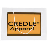 Credle große glatte Geschenk-Tasche Geschenktüte (Rückseite)