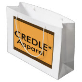 Credle große glatte Geschenk-Tasche Geschenktüte (Rückseite Schrägansicht)