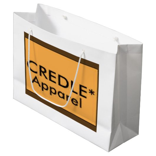 Credle große glatte Geschenk-Tasche Geschenktüte (Vorderseite Schrägansicht)