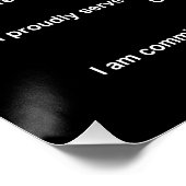 Credo der United Staaten Navy SAILORS Poster (Ecke)