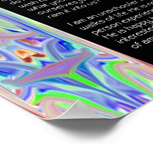 Credo für Schüler Poster (Ecke)