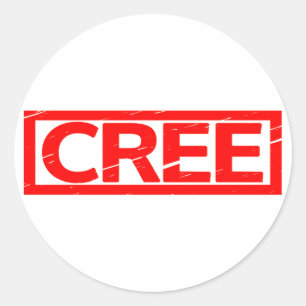 Cree-Briefmarke Runder Aufkleber