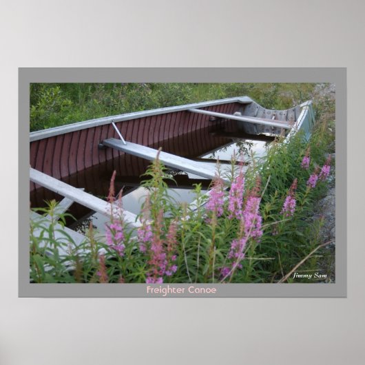 Cree Freighter Canoe - Chisasibi Québec Poster (Vorne)