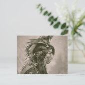 Cree Indian Postkarte (Stehend Vorderseite)