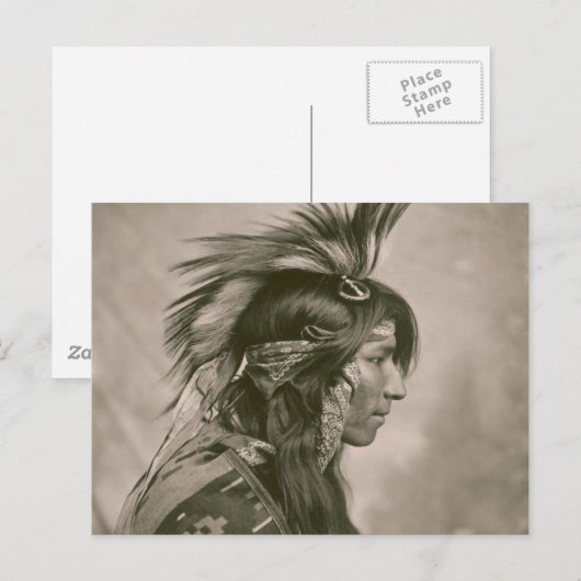 Cree Indian Postkarte (Vorne/Hinten)