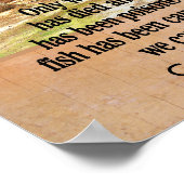 Cree Indian Proverb — Kunstdruck — 12 x 12 Poster (Ecke)