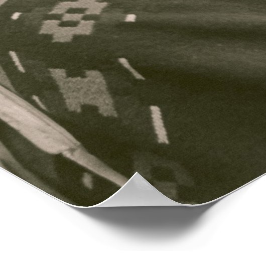 Cree Indianer Poster (Ecke)