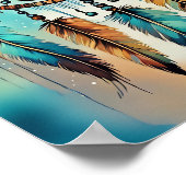 Cree indisches Sprichwort, wenn der letzte Baum ge Poster (Ecke)