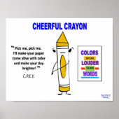 Cree the Crayon Poster (Vorne)