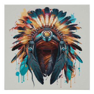 Cree Traditionen wiederbelebt in unserem Herzen Poster