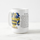 Creech, der Ursprung, die Bedeutung und das Wappen Kaffeetasse (Vorderseite Links)