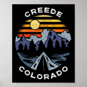 Creede Colorado Gebirge Urlaub Camping Andenken Poster