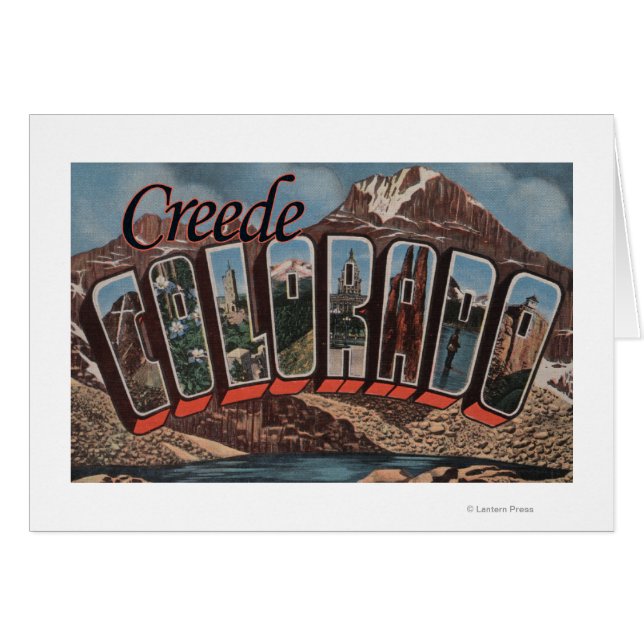 Creede, Colorado - Große Buchstabenszenen (Vorderseite (Horizontal))