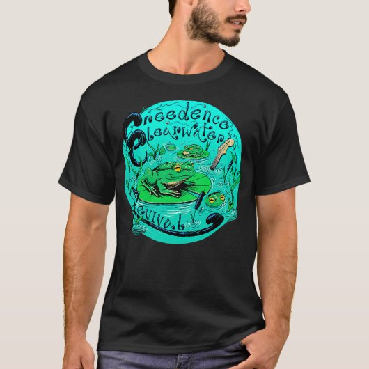 Creedence Clearwater Revival Frog & Lilypad T-Shirt (Vorderseite)