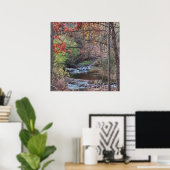 Creek Autumn Waterscape Poster (Heimbüro)