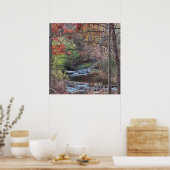 Creek Autumn Waterscape Poster (Küche)