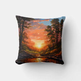 Creek Bank Sunrise Kissen
