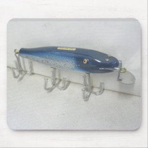 Creek Chub Pikie Blue Flash Vintage Köder-Mauspad Mousepad