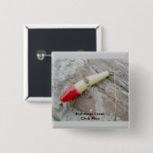 Creek Chub Pikie Redhead Lure Abzeichen Button (Vorne & Hinten)