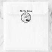 Creek-Funk-Aufkleber Quadratischer Aufkleber (Tasche)