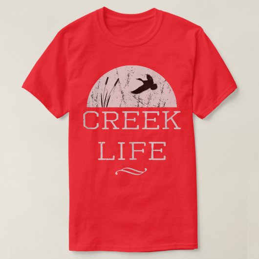 Creek Life Watermen Salt Marsh Außenbereich Lover T-Shirt (Design vorne)