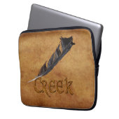 CREEK Native American Feather Laptop Sleeve (Vorderseite Links)