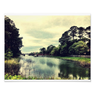 Creek on Tybee Fotodruck