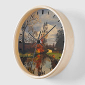 Creek Side im Herbst, Original von Gary Poling Uhr (Winkel)