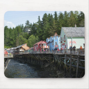 Creek Street in Ketchikan Mousepad