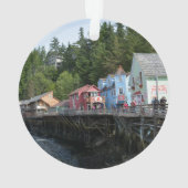 Creek Street in Ketchikan Ornament (Rückseite)
