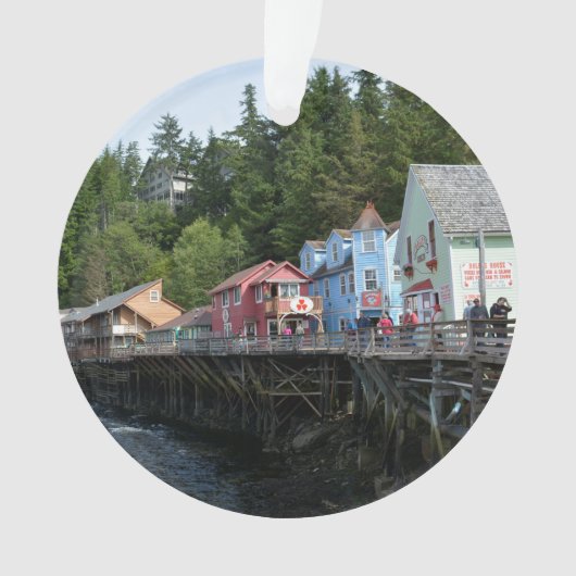 Creek Street in Ketchikan Ornament (Vorderseite)