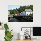 Creek Street in Ketchikan Poster (Heimbüro)