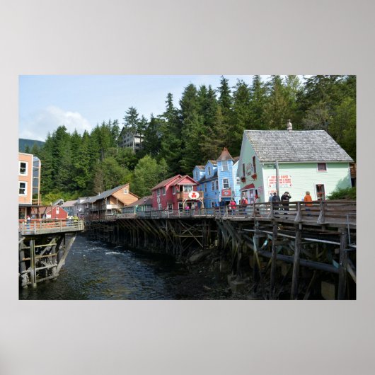 Creek Street in Ketchikan Poster (Vorne)