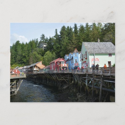 Creek Street in Ketchikan Postkarte (Vorderseite)