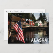Creek Street Ketchikan Alaska Postkarte (Vorne/Hinten)
