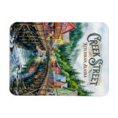 Creek Street USA wird zu Bachstraße USA Magnet (Horizontal)