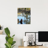 Creek Waterscape Reflections Foto Poster (Heimbüro)