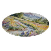 Creek Wildblumen Seepromenade Schneidebrett (Ecke)