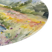 Creek Wildblumen Seepromenade Schneidebrett (Ecke)