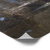 Creek Winter Waterscape Poster (Ecke)
