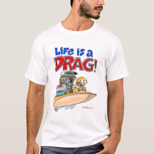 Creekrat Cartoon "Das Leben ist ein Ziehen!" Kunst T-Shirt