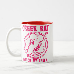 Creekrat Cartoon Studios Creek Rat Art Zweifarbige Tasse