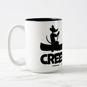 Creekrat Cartoon Studios - Creek Rat Canoe Zweifarbige Tasse