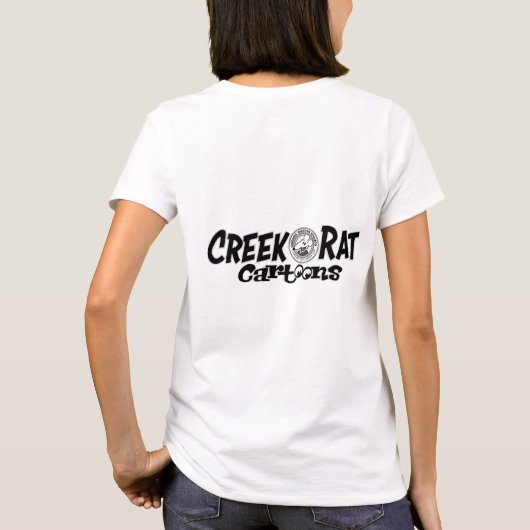 Creekrat Cartoon Studios Creek Rat Logo T-Shirt (Rückseite)